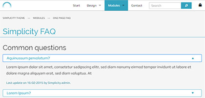 FAQ accordion FAQ accordion